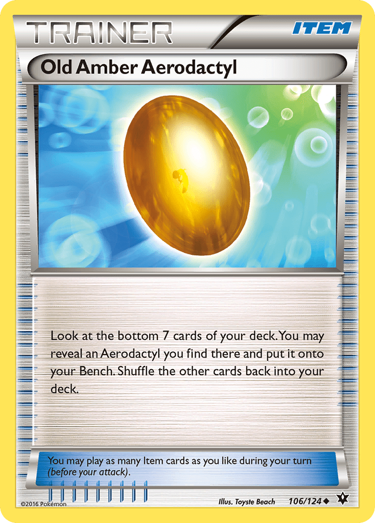 Old Amber Aerodactyl - 106