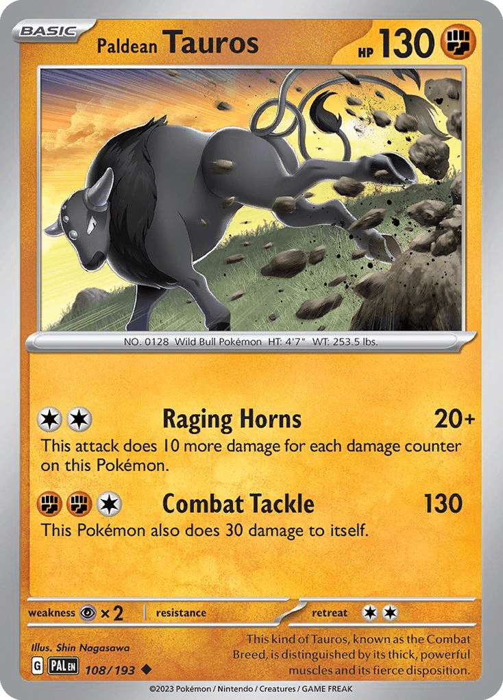 Paldean Tauros - 108