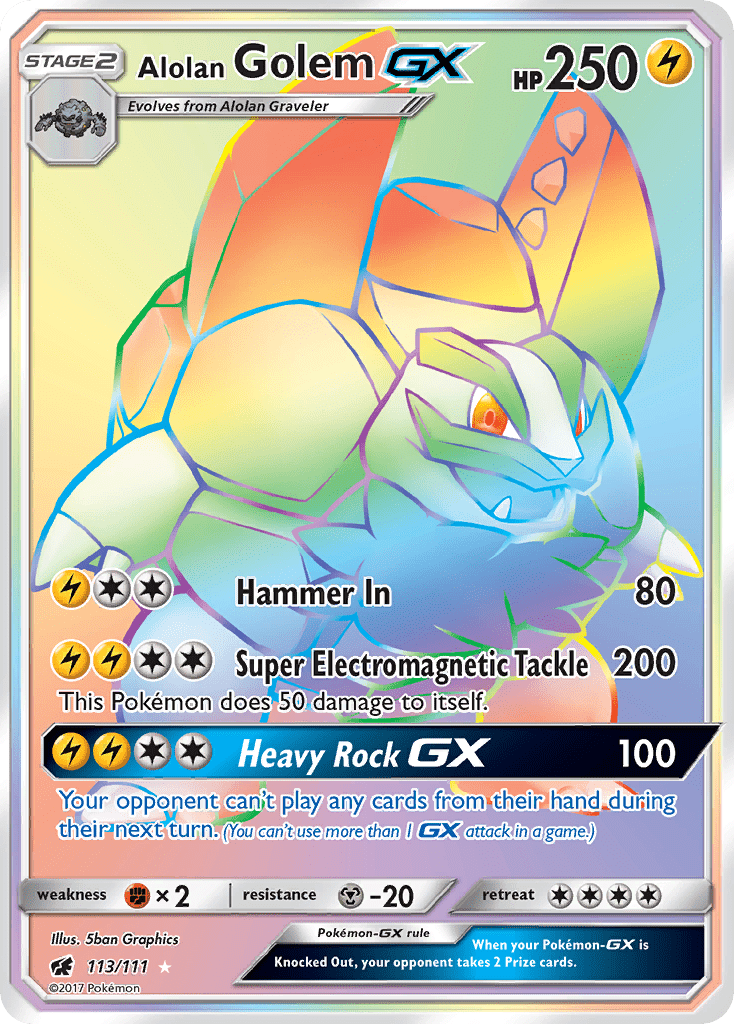 Alolan Golem-GX - 113