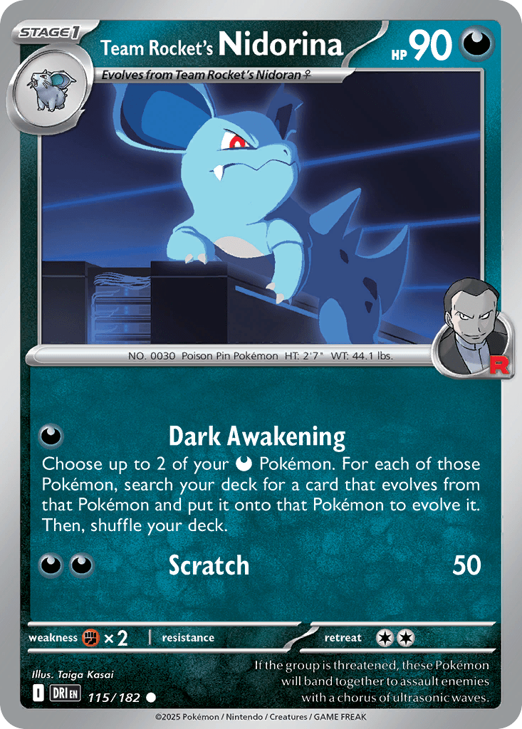 Team Rocket's Nidorina - 115