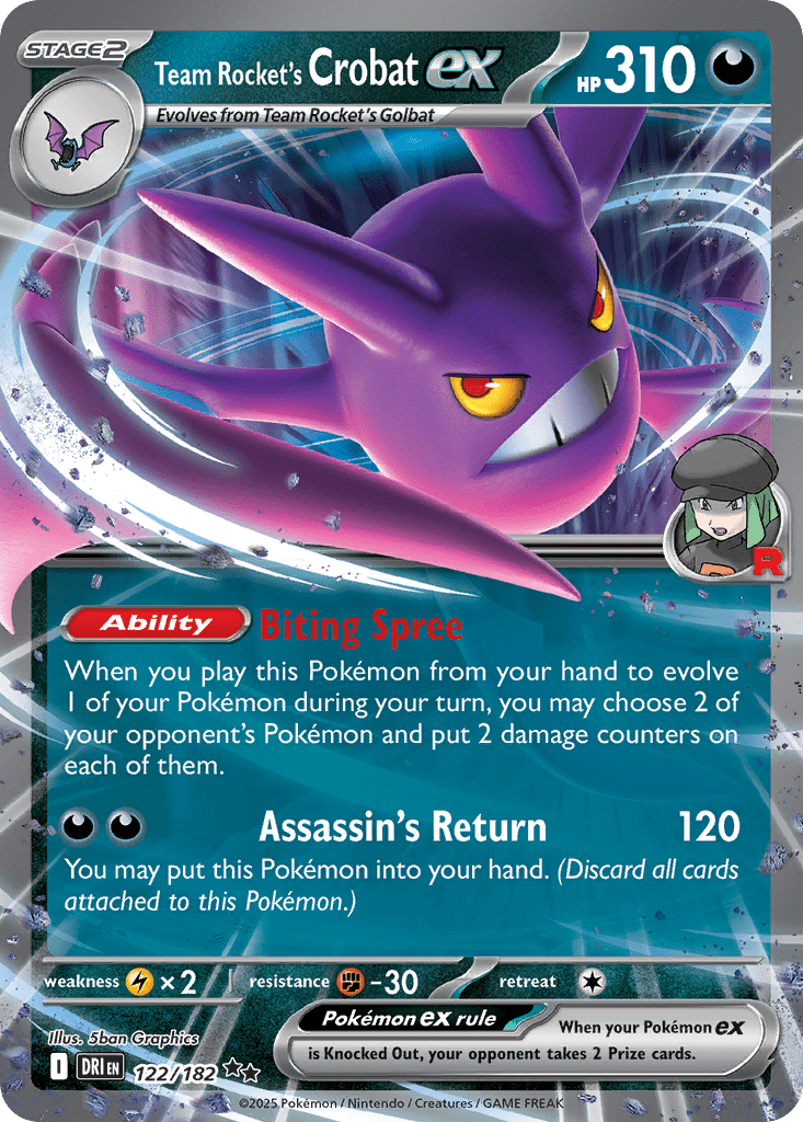 Team Rocket's Crobat ex - 122
