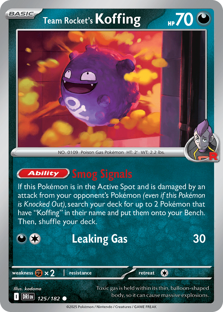 Team Rocket's Koffing - 125