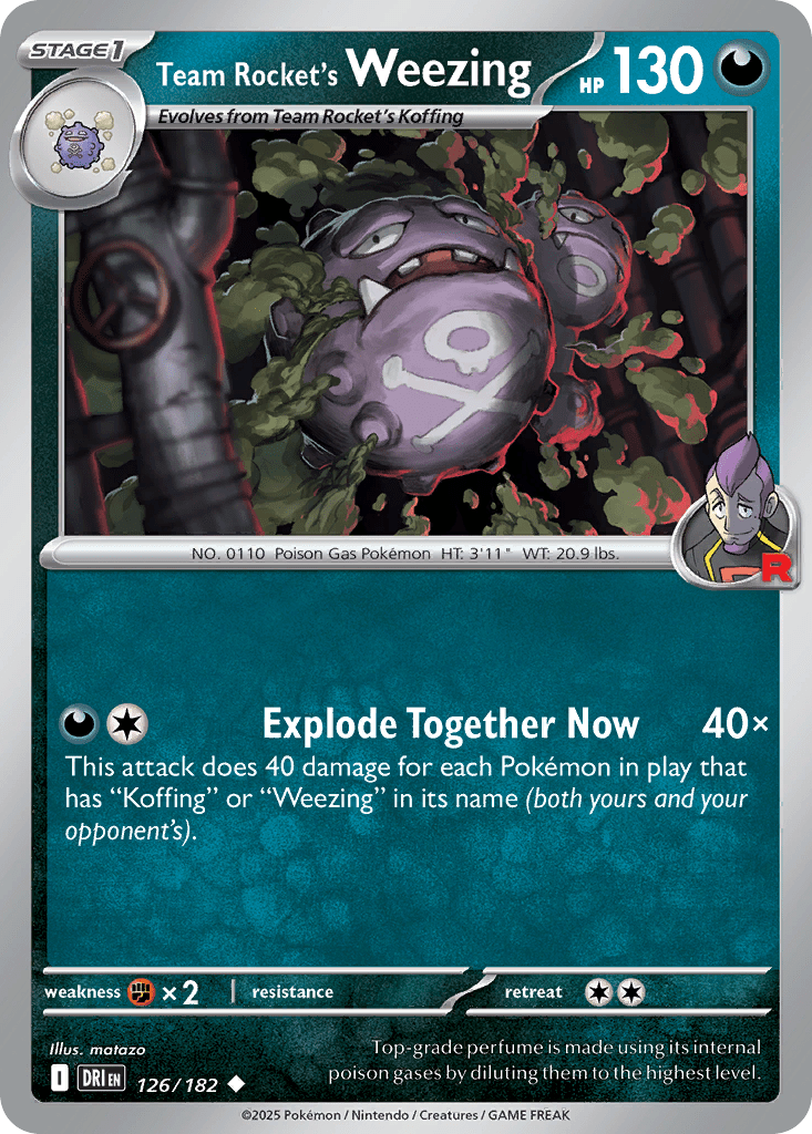 Team Rocket's Weezing - 126