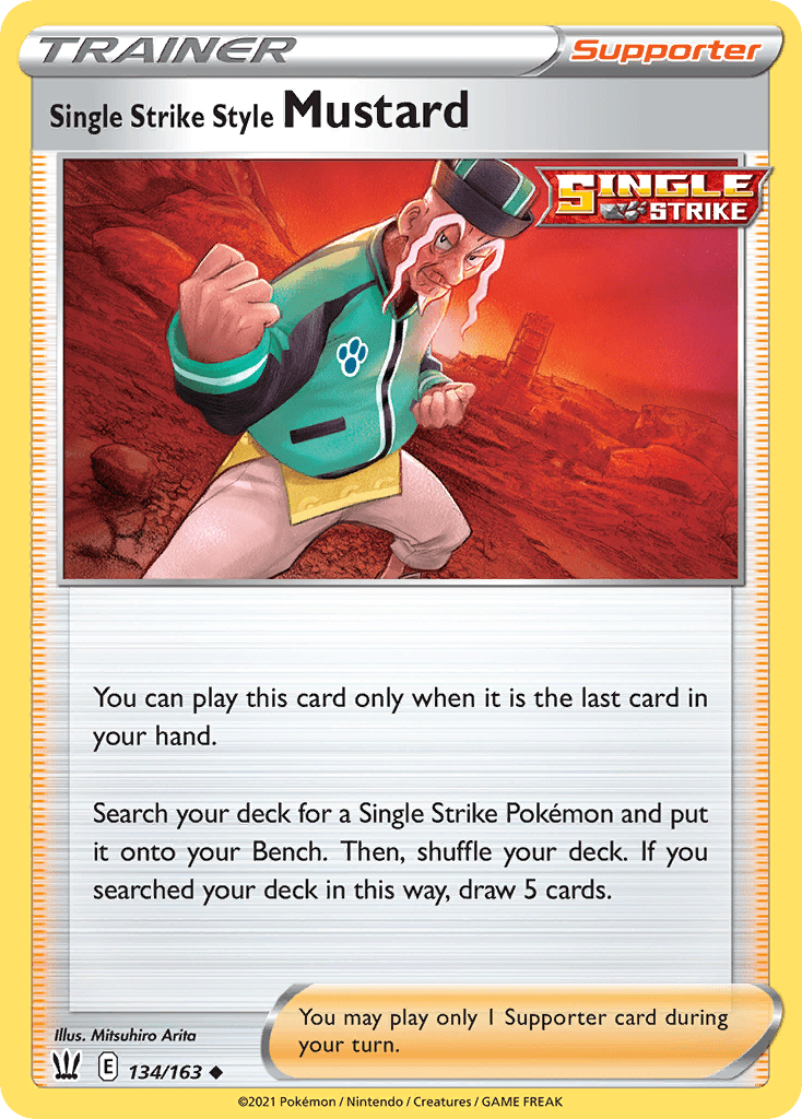 Single Strike Style Mustard - 134