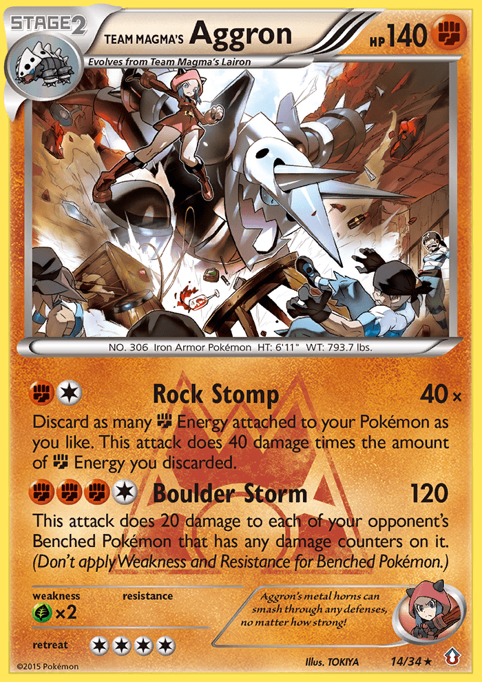 Team Magma's Aggron - 14