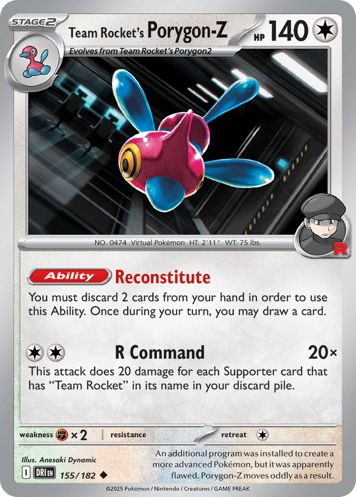 Team Rocket's Porygon-Z - 155