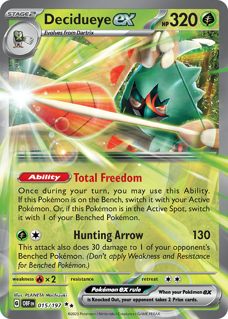 Decidueye ex - 15