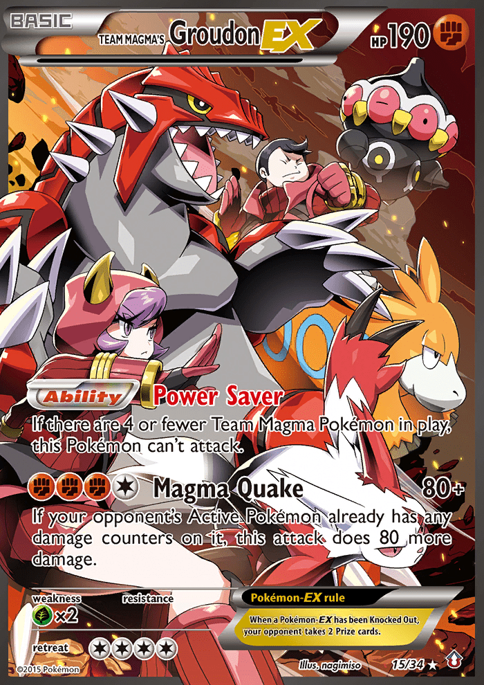 Team Magma's Groudon-EX - 15
