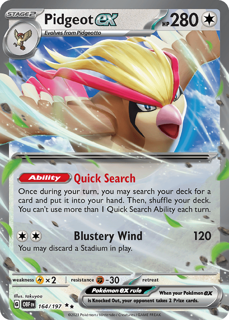 Pidgeot ex - 164
