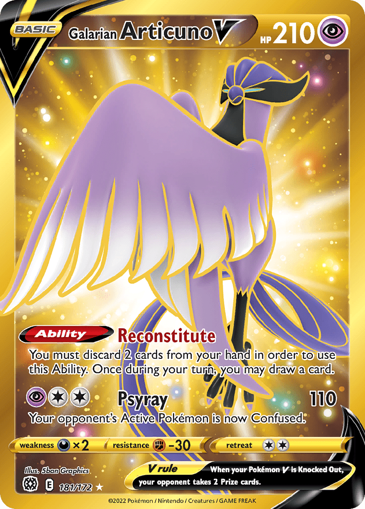 Galarian Articuno V - 181