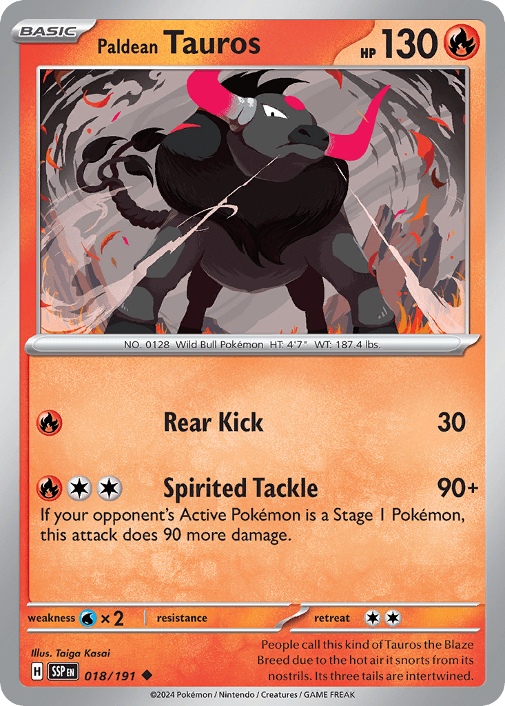 Paldean Tauros - 18
