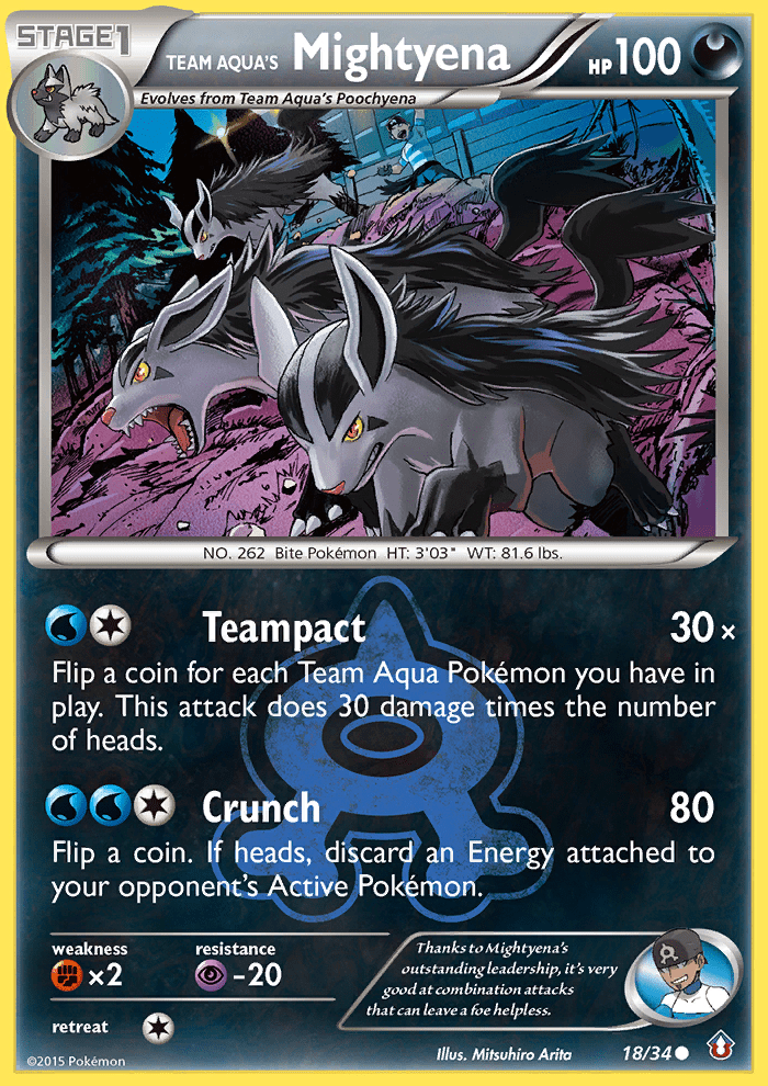 Team Aqua's Mightyena - 18