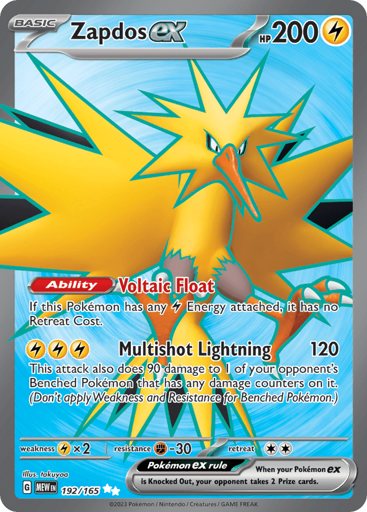 Zapdos ex - 192