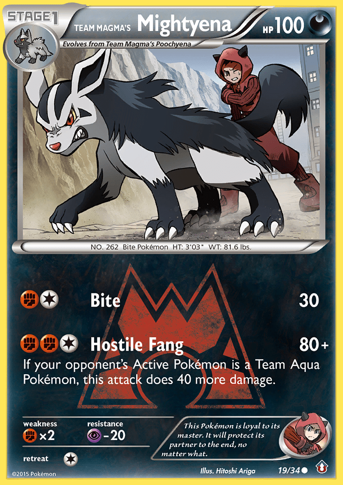 Team Magma's Mightyena - 19