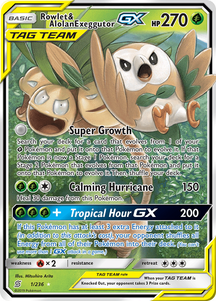 Rowlet & Alolan Exeggutor-GX - 1