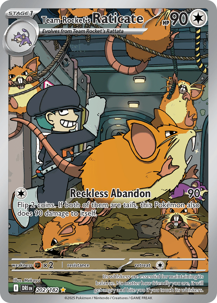 Team Rocket's Raticate - 202
