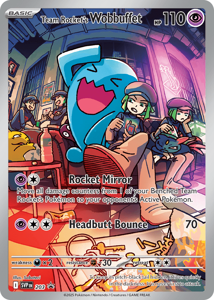 Team Rocket's Wobbuffet - 203