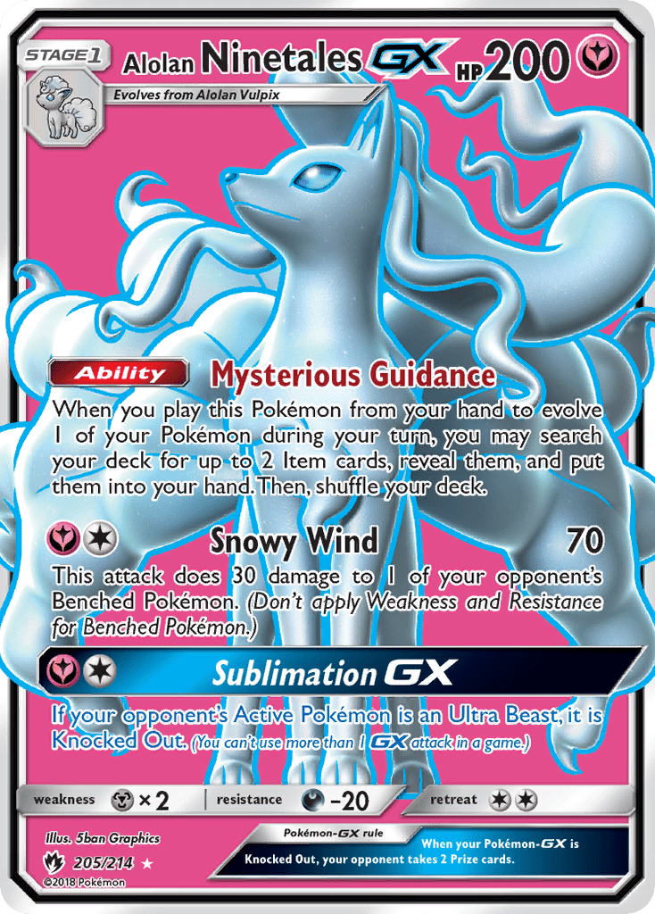 Alolan Ninetales-GX - 205