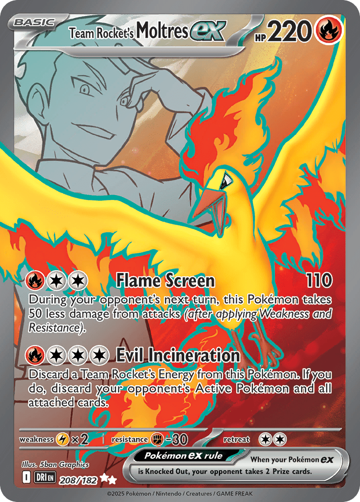 Team Rocket's Moltres ex - 208