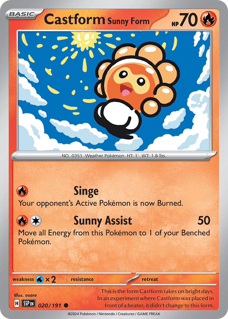 Castform Sunny Form - 20