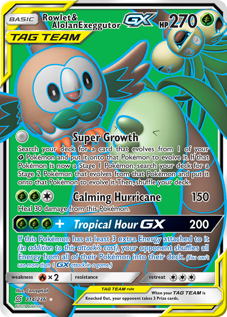 Rowlet & Alolan Exeggutor-GX - 214