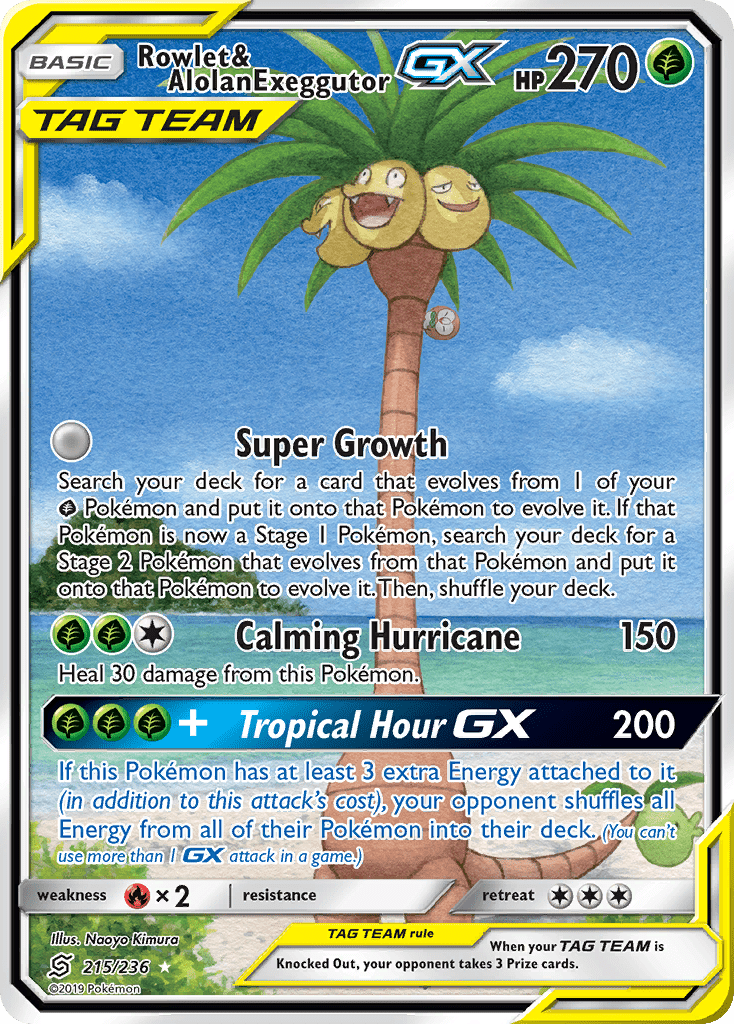 Rowlet & Alolan Exeggutor-GX - 215