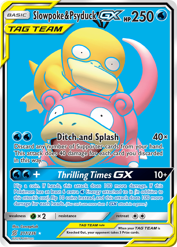 Slowpoke & Psyduck-GX - 217