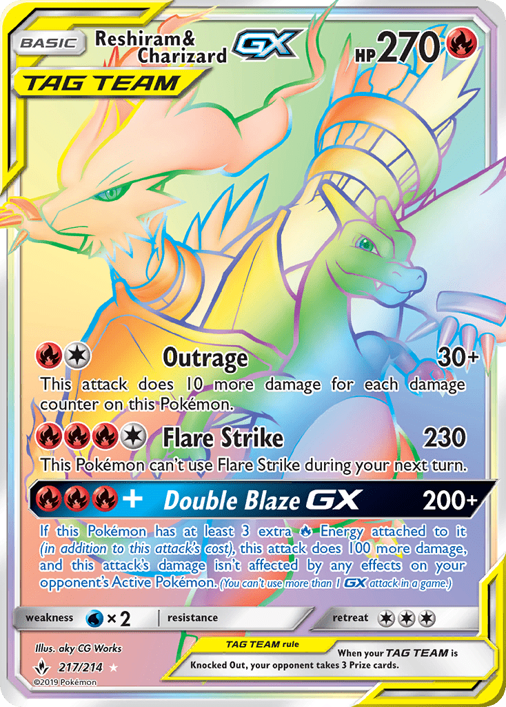 Reshiram & Charizard-GX - 217