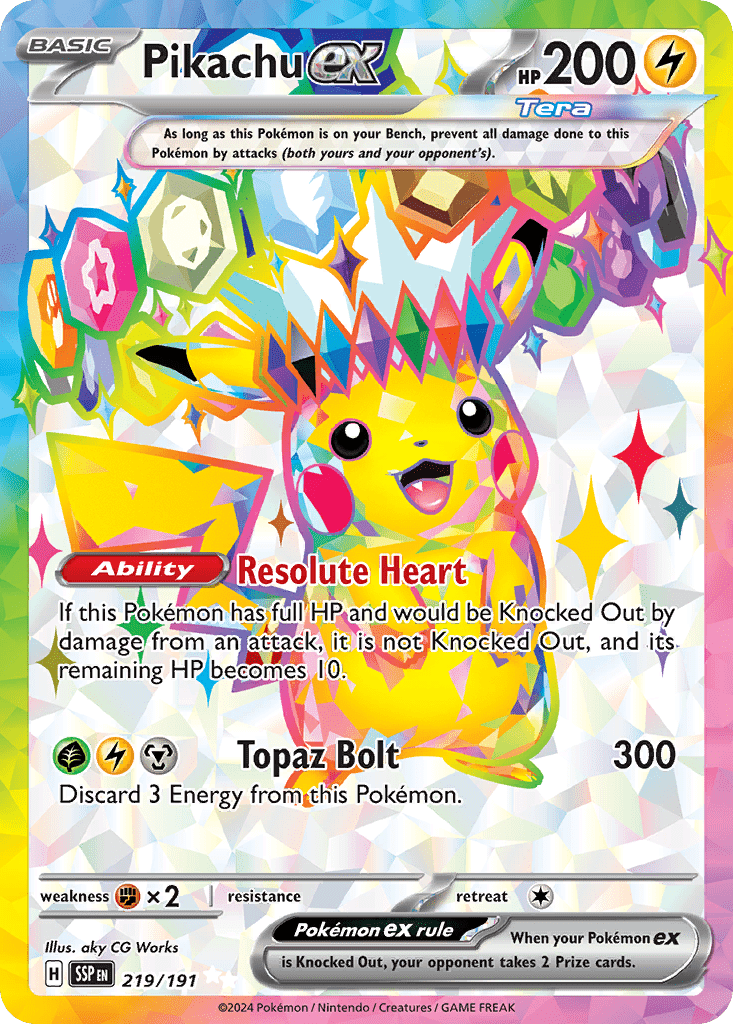 Pikachu ex - 219