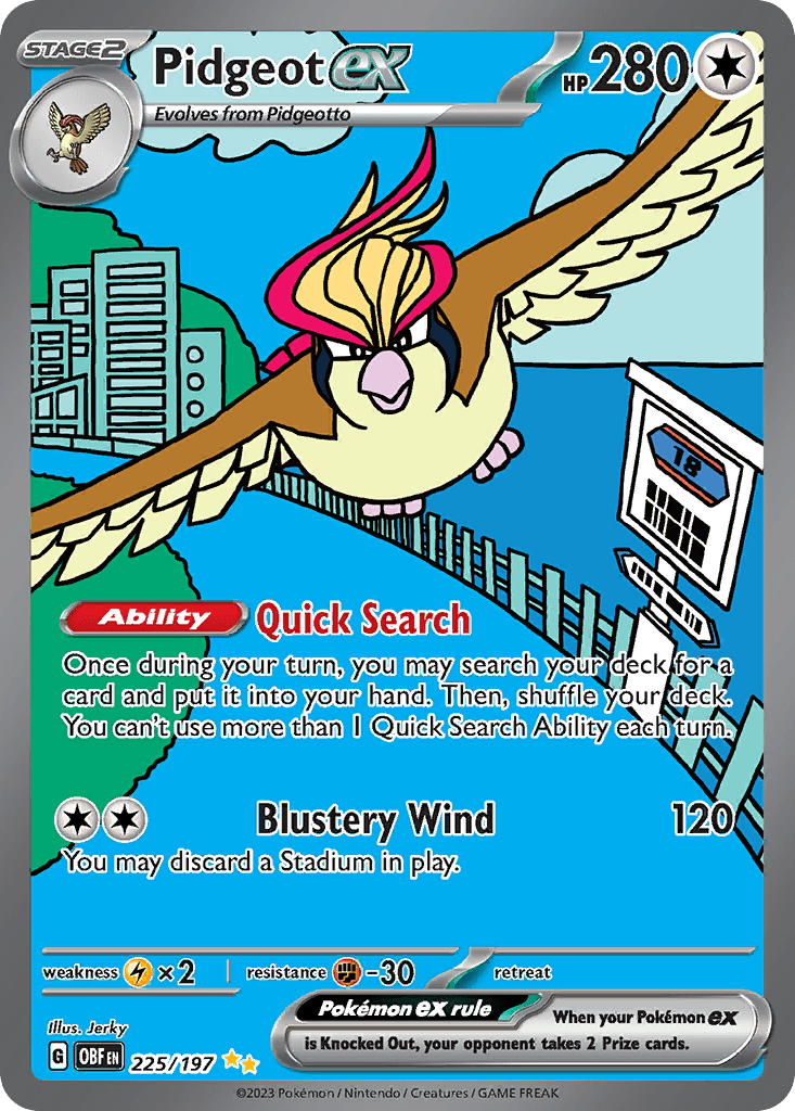 Pidgeot ex - 225