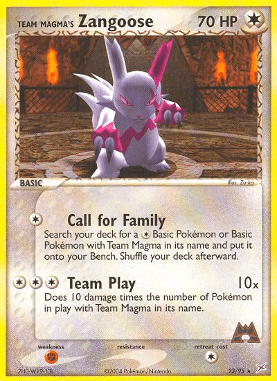 Team Magma's Zangoose - 23