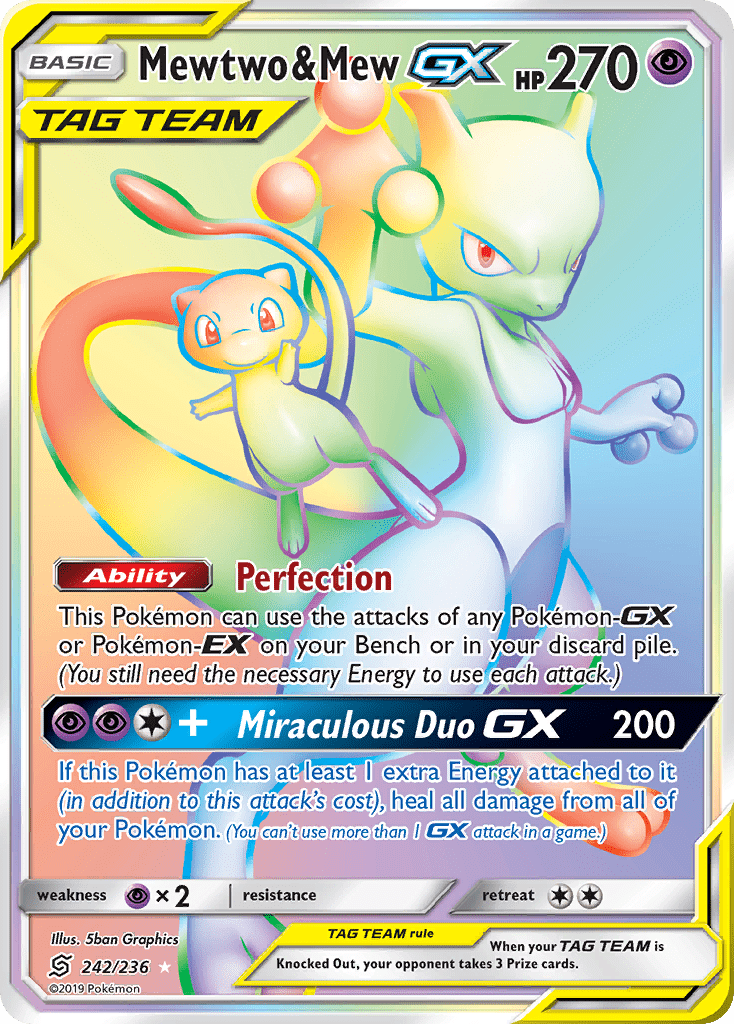 Mewtwo & Mew-GX - 242