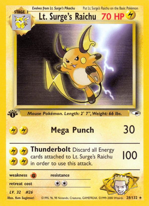 Lt. Surge's Raichu - 28