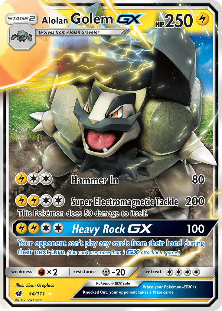 Alolan Golem-GX - 34