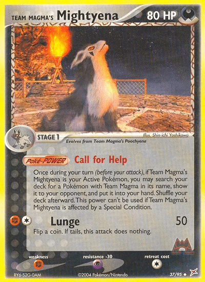 Team Magma's Mightyena - 37