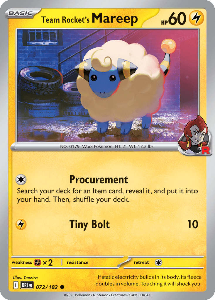 Team Rocket's Mareep - 72