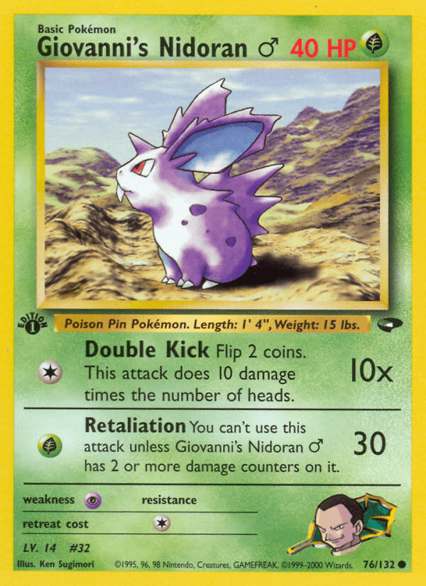 Giovanni's Nidoran ♂ - 76