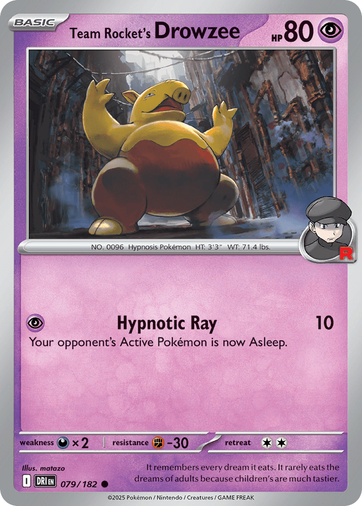 Team Rocket's Drowzee - 79