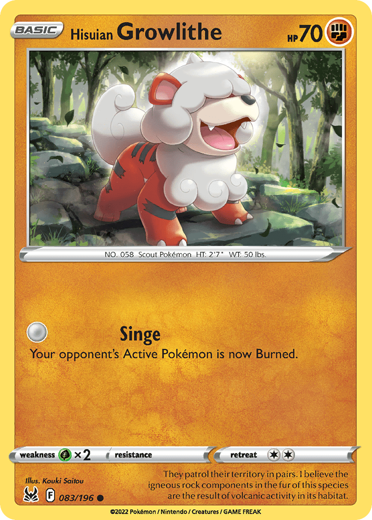 Hisuian Growlithe - 83