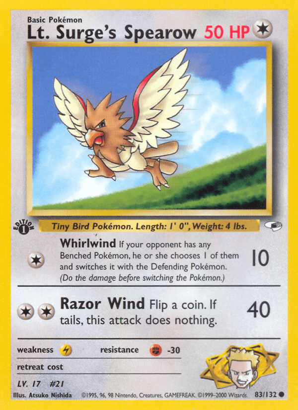 Lt. Surge's Spearow - 83