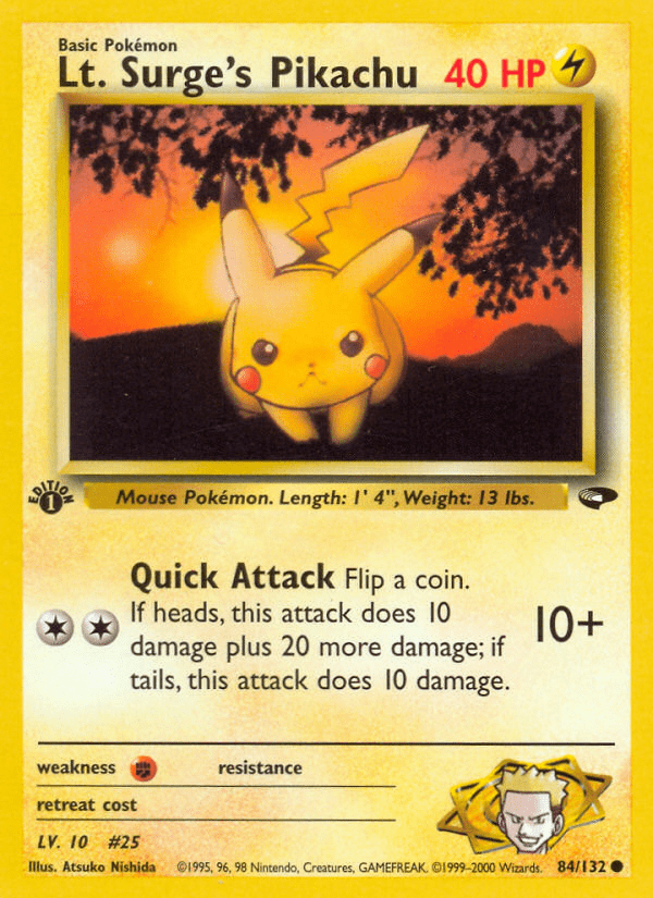 Lt. Surge's Pikachu - 84