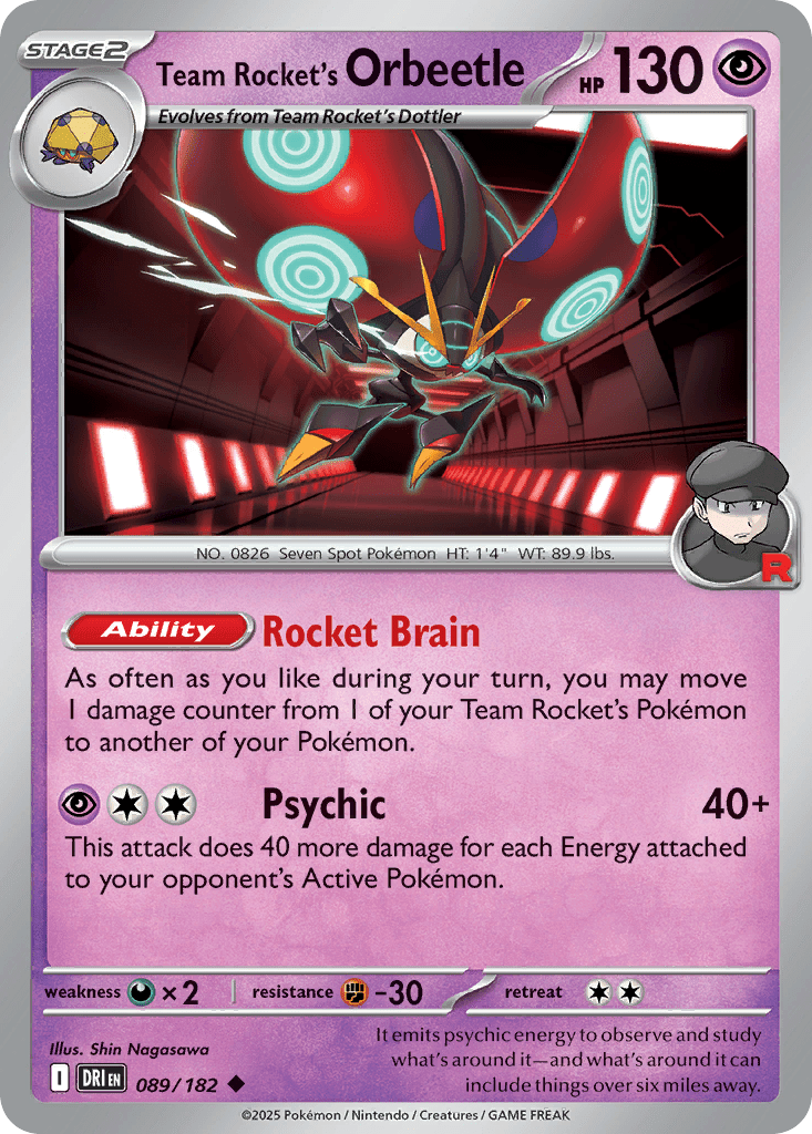 Team Rocket's Orbeetle - 89