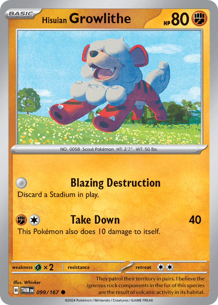 Hisuian Growlithe - 99
