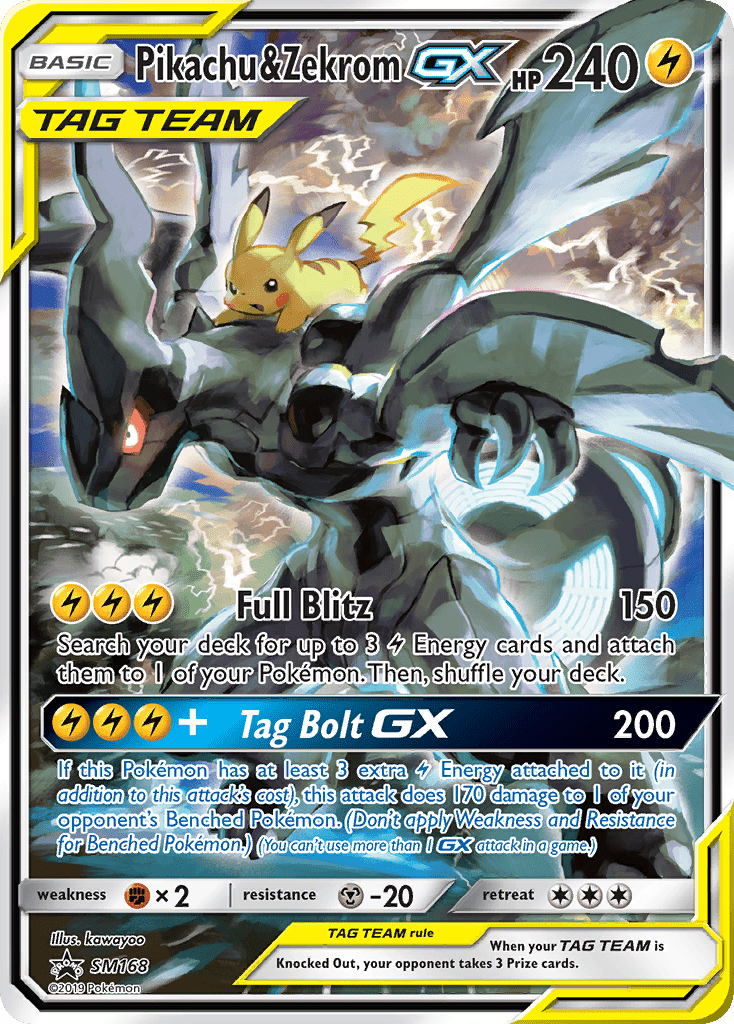 Pikachu & Zekrom-GX - SM168