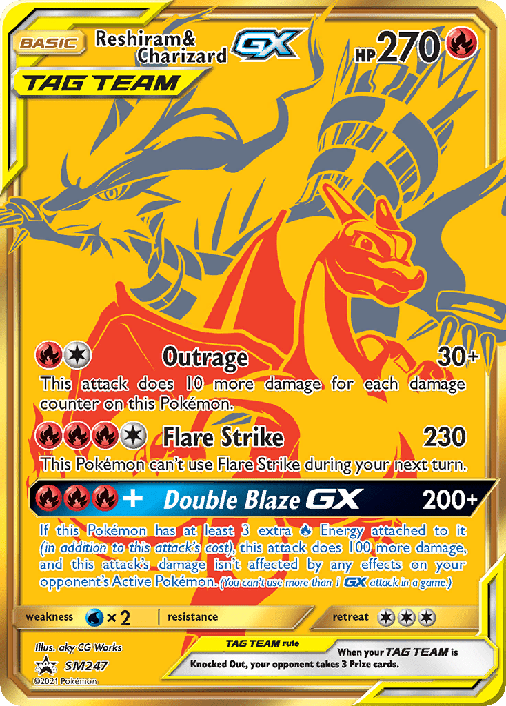 Reshiram & Charizard-GX - SM247