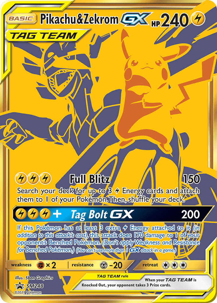 Pikachu & Zekrom-GX - SM248
