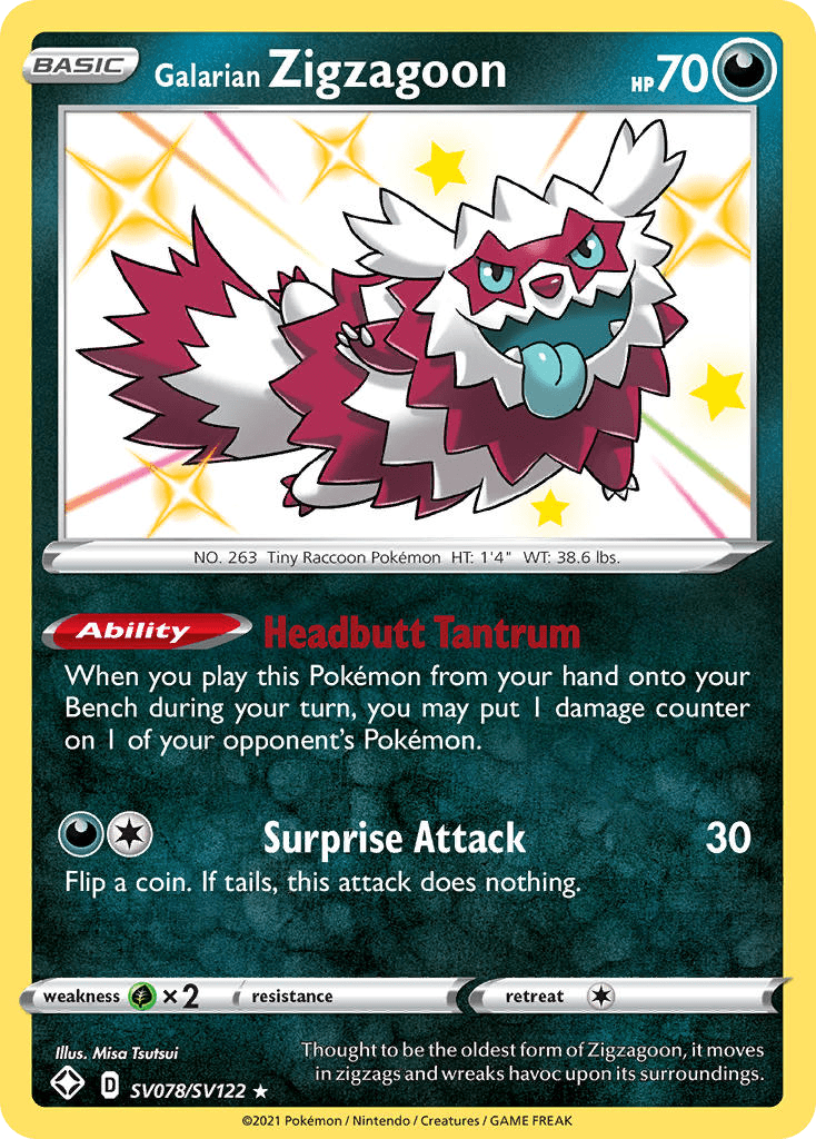 Galarian Zigzagoon - SV078