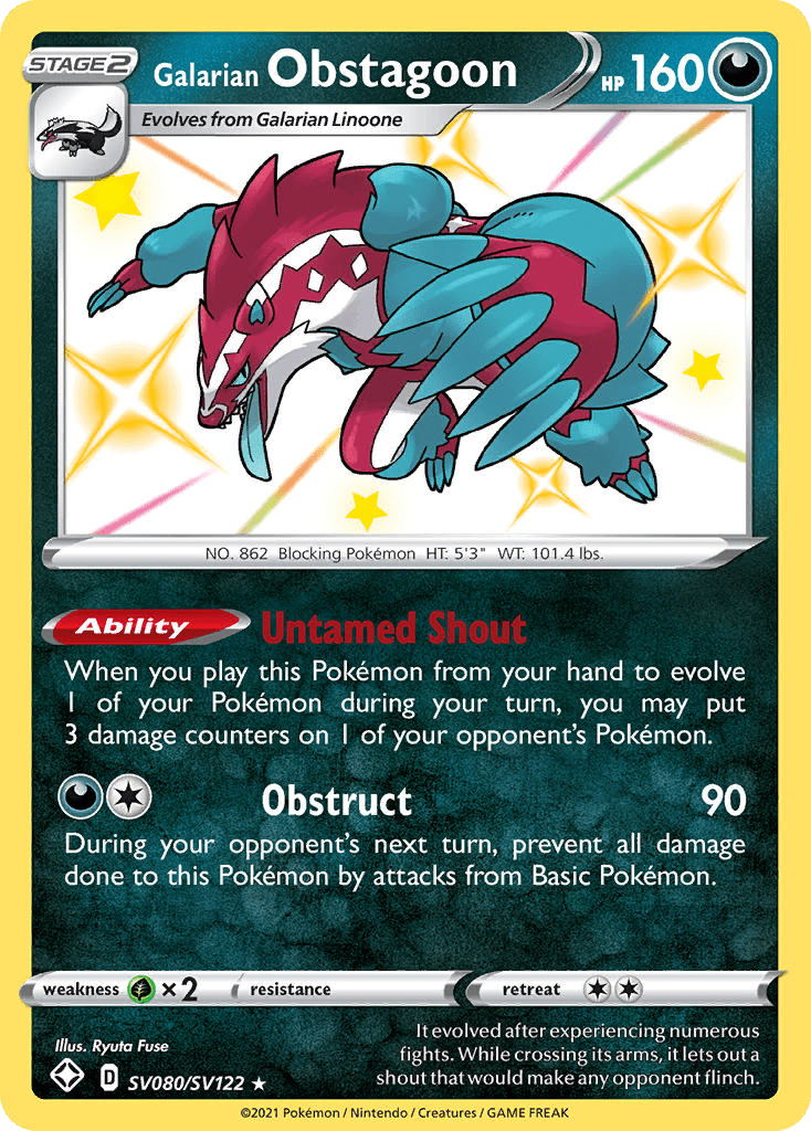 Galarian Obstagoon - SV080