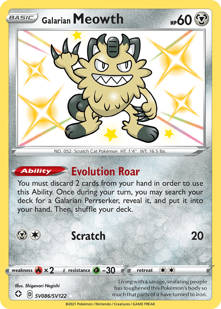 Galarian Meowth - SV086