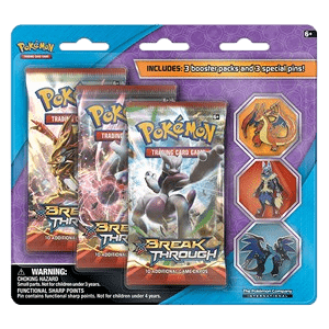 BREAKthrough: Mega Evolution Three Pin 3-Pack Blister